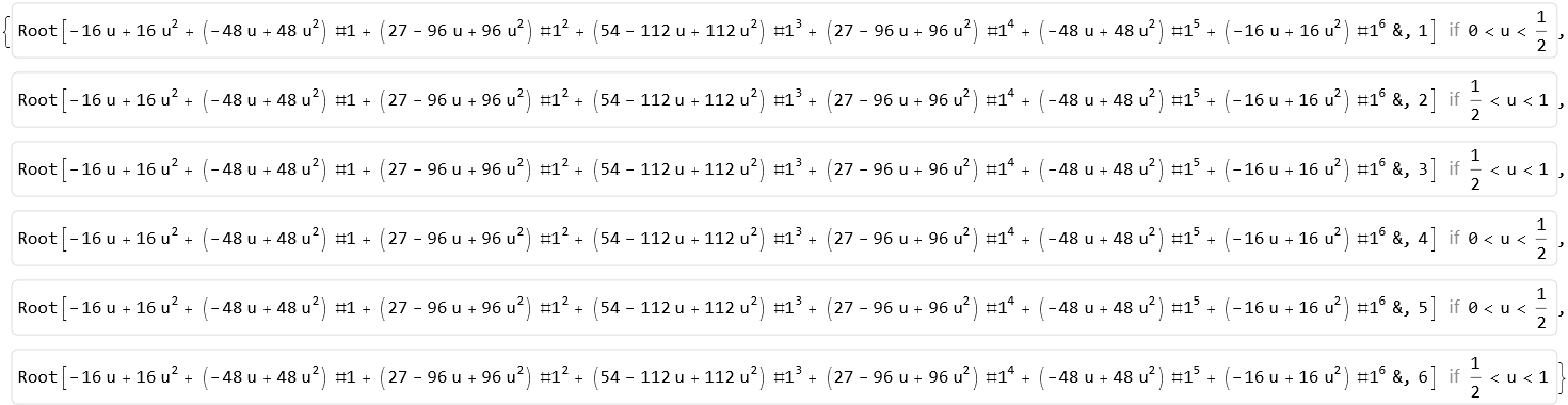 Solution to cdf == u solving for r