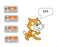 a=18,b=13,c=41,d=23;answer=124