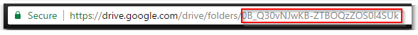 This is what a folder ID looks like