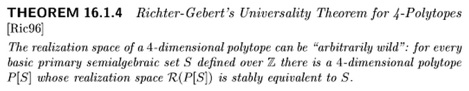 Universality4Polytopes