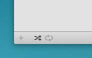 Screenshot of shuffle icon