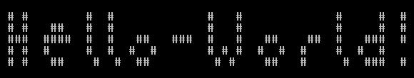 Screenshot of "Hello-World!" ASCII art