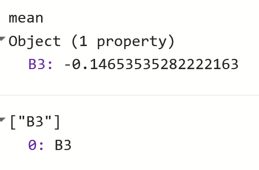 Print output values