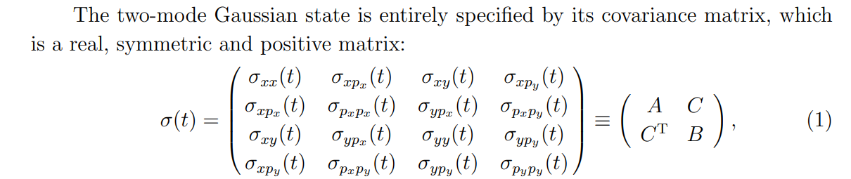 Covariance matrix