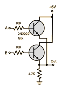 OR gate using transistors