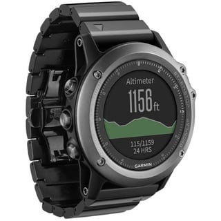 Example of a digital watch with altimeter functionality