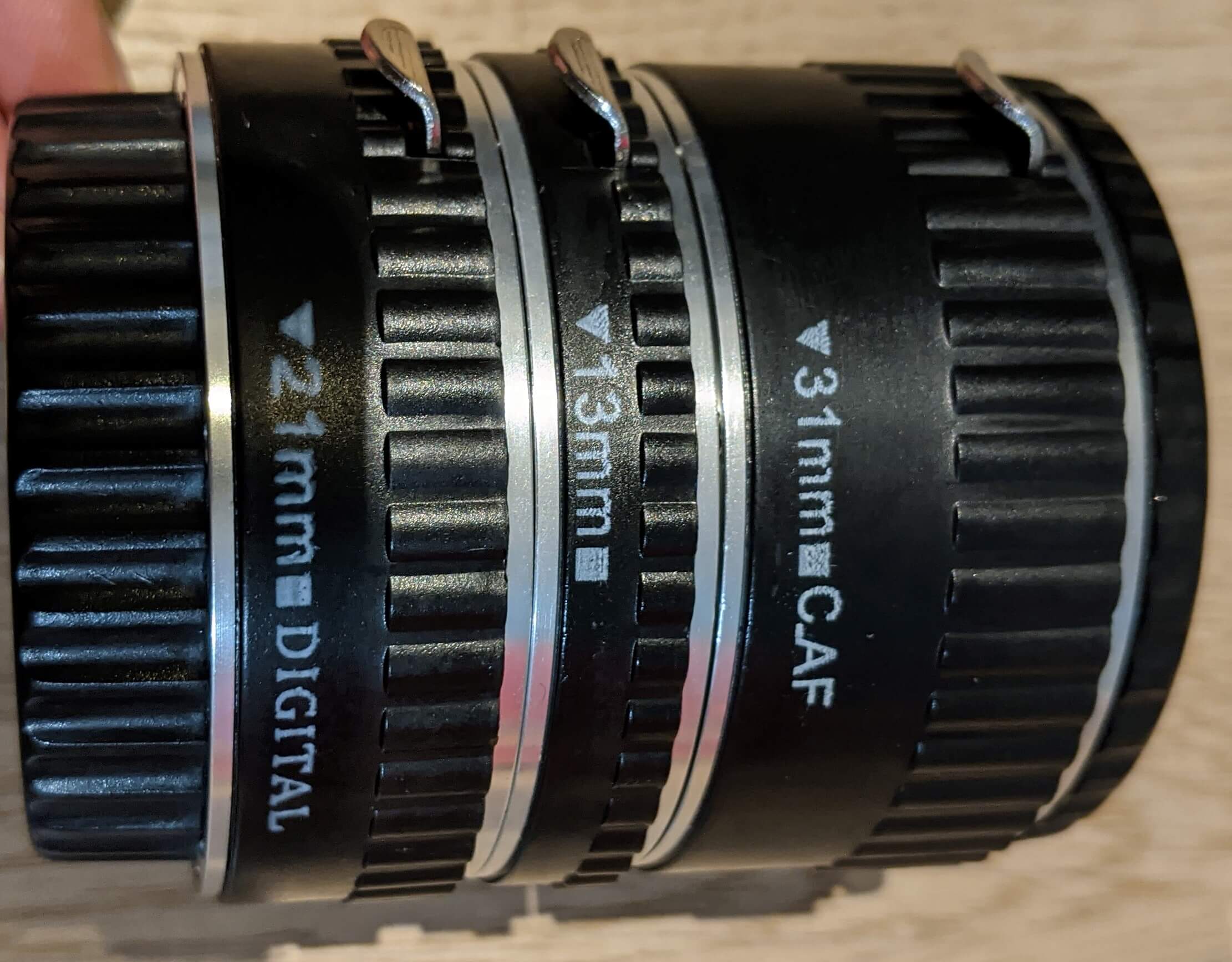 Extension tubes.