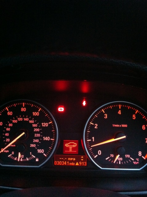 Photo of another car showing indicators