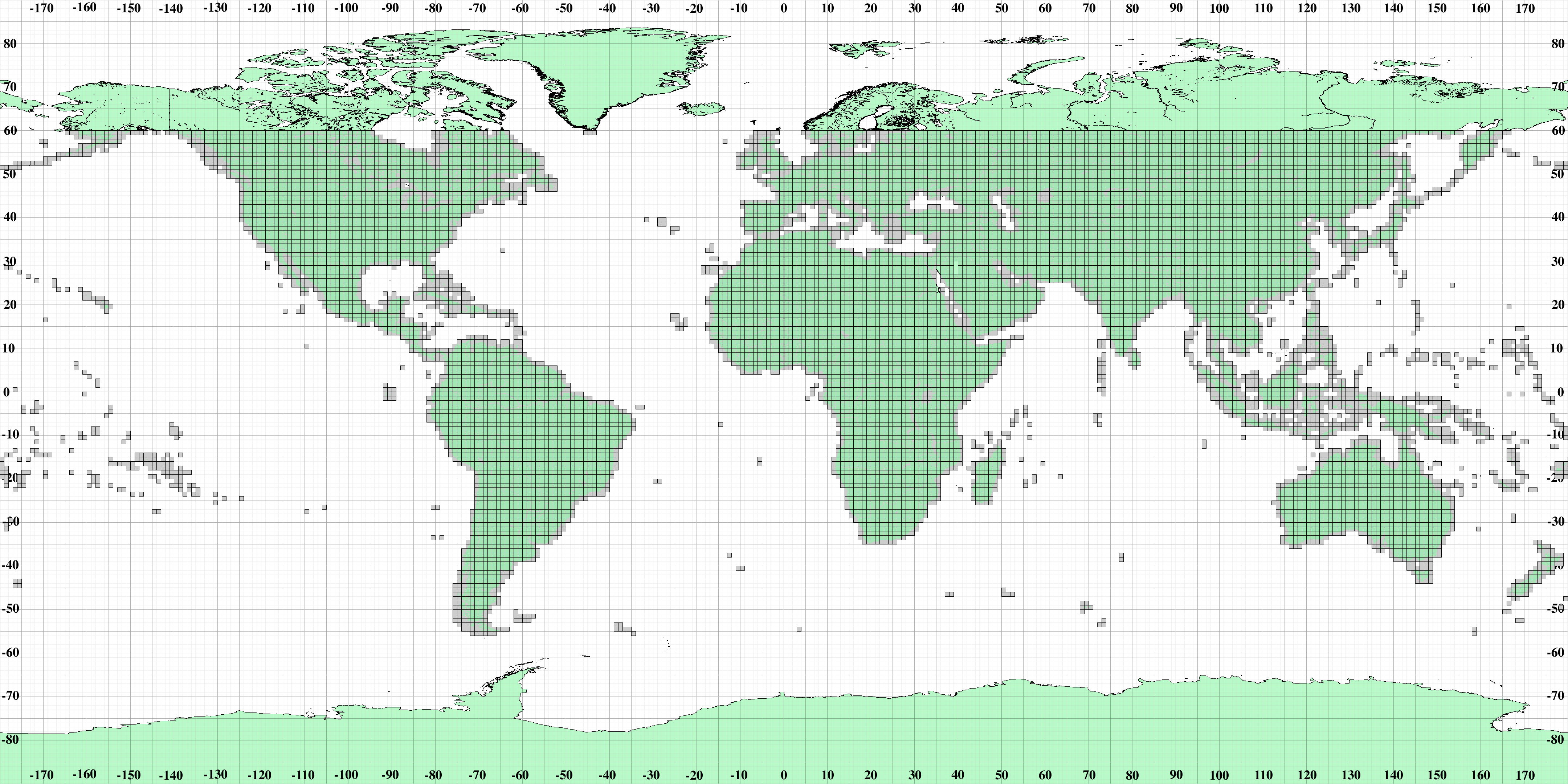 srtm near-global coverage