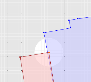 Polygon B overlaps Polygon A