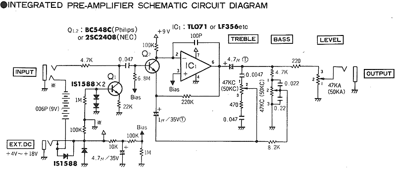 Schematic of circuit