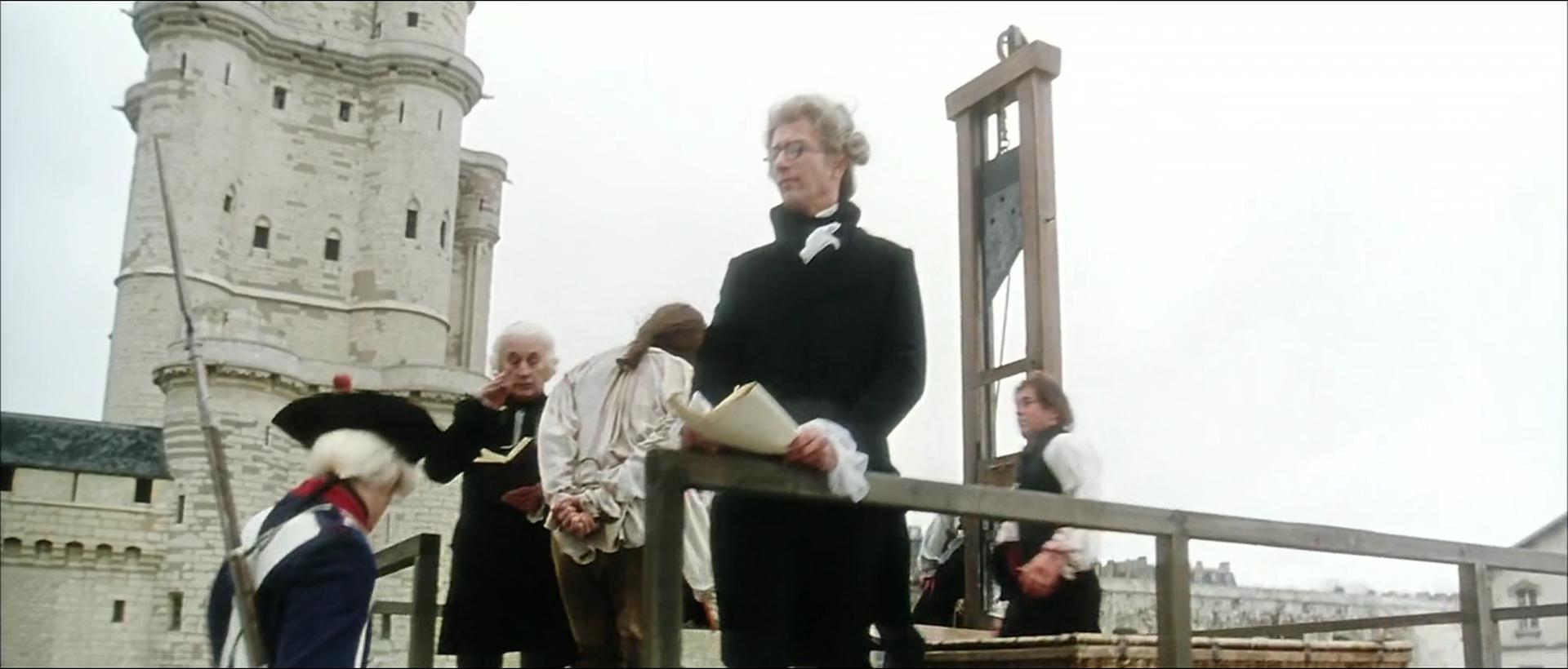 Image of a guillotine, from "Highlander III: The Sorcerer" (1994).