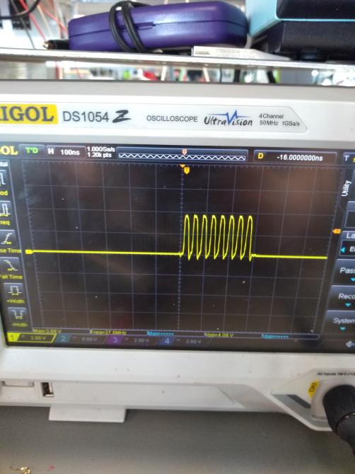 Osci display with 30 MHz setup