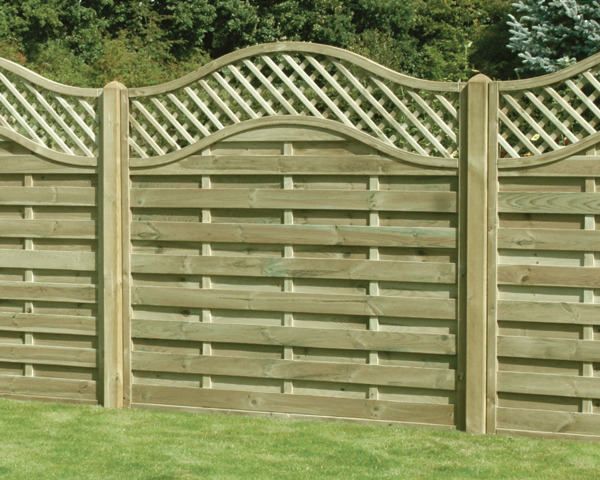 Omega Lattice fence panel