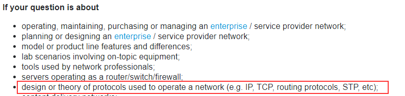 design of protocols used to operate a network