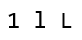 Consolas number 1, lowercase l, and uppercase L