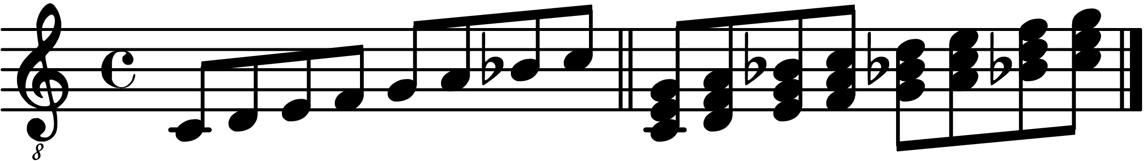 C mixolydian, along with the triads it generates