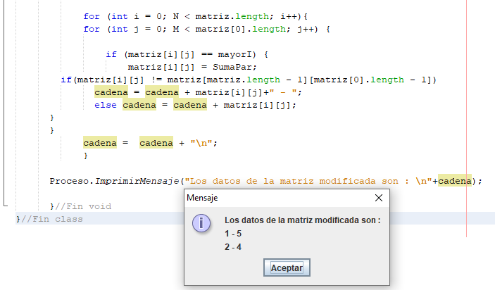 Que error hubo aqui?, me sigue mostrando lo mismo pero no remplazo el mayor numero impar por la suma de los numeros pares.