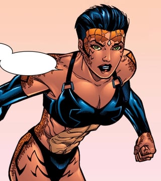 Image of Stacy X (Miranda Leevald) from "Uncanny X-Men Vol. 1 #406."