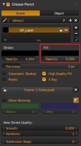 grease pencil settings