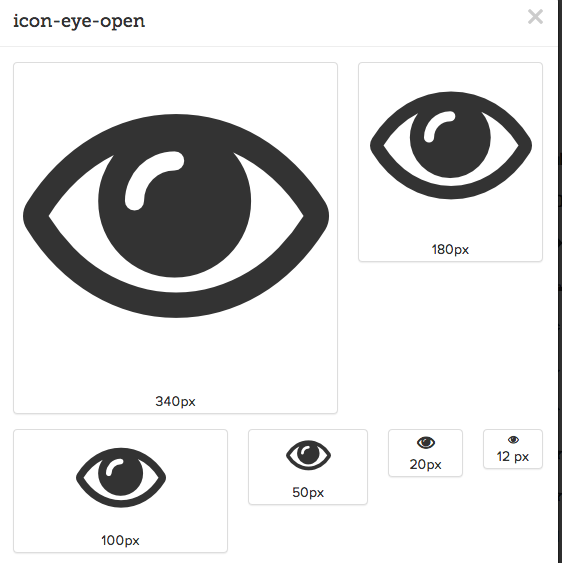 icon-eye-open from Font Awesome