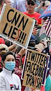 Supporters of President Donald Trump participate on a 'Stop the Steal' protest at the Georgia State Capitol, after the 2020 presidential election was called for Democratic candidate Joe Biden, in Atlanta, Nov. 7, 2020.