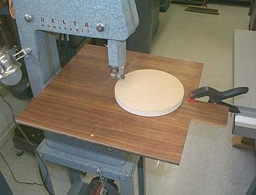 band saw circle jig