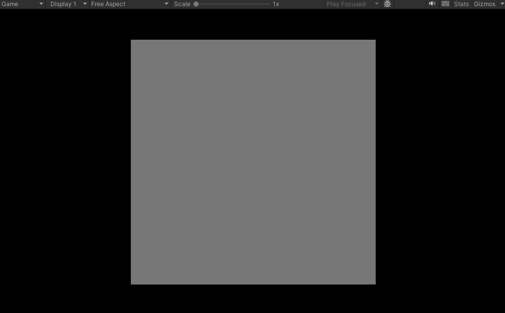 A gray square with no visible noise.