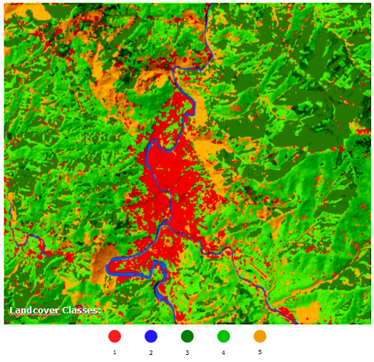 Classified Landcover Raster in ENVI 5.3