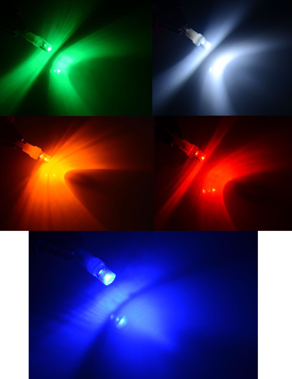 Light distribution from concave lenses