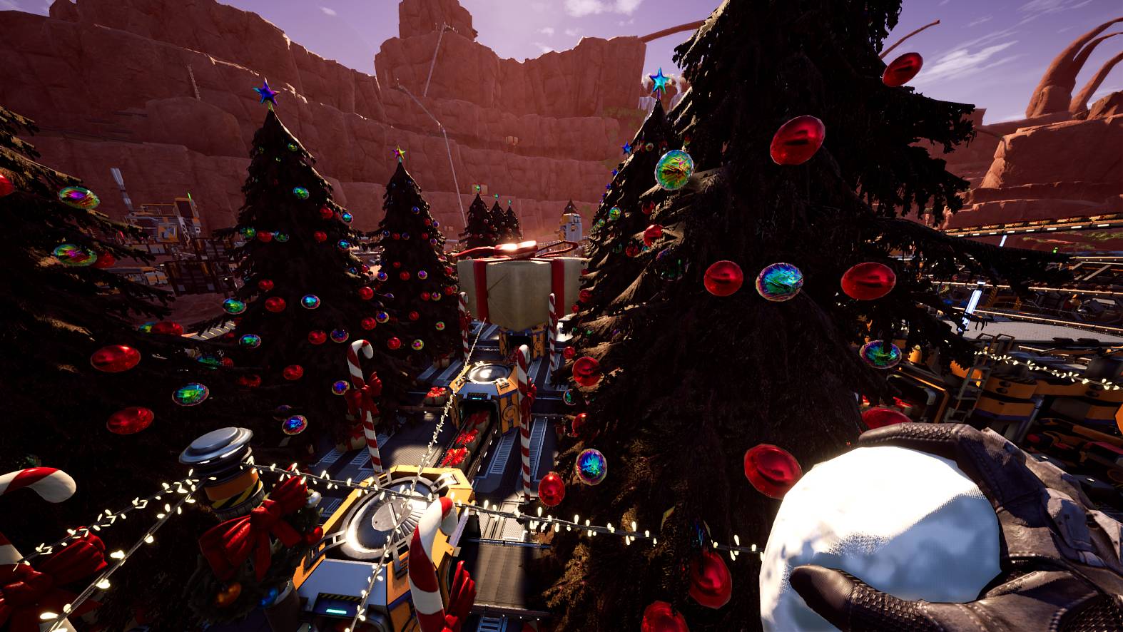 screenshot of ficsmas holiday in satisfactory