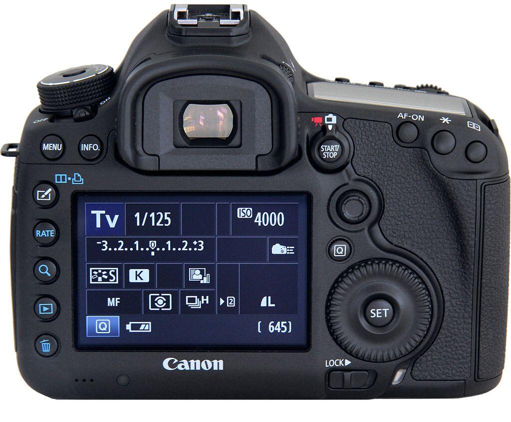 Back of EOS 5D Mark III with Shooting Settings