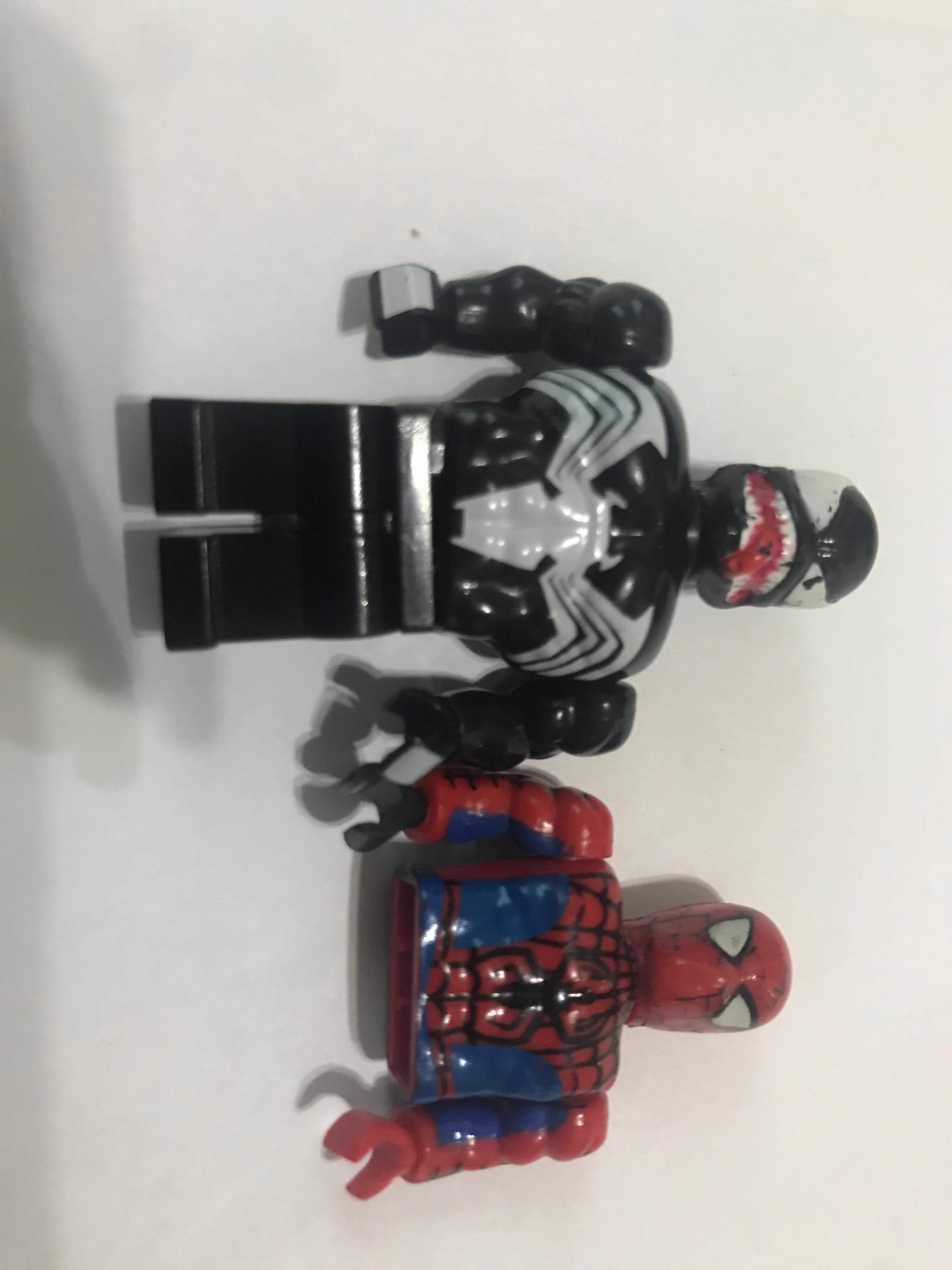 ![matching spider and symbiote minifigures