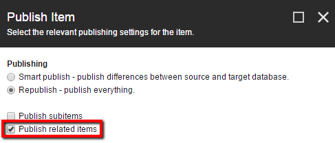 Publish related items
