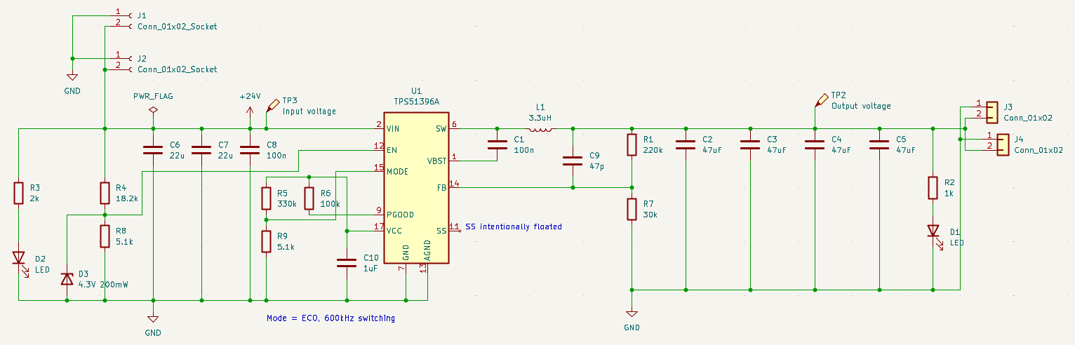 Step down converter schematic