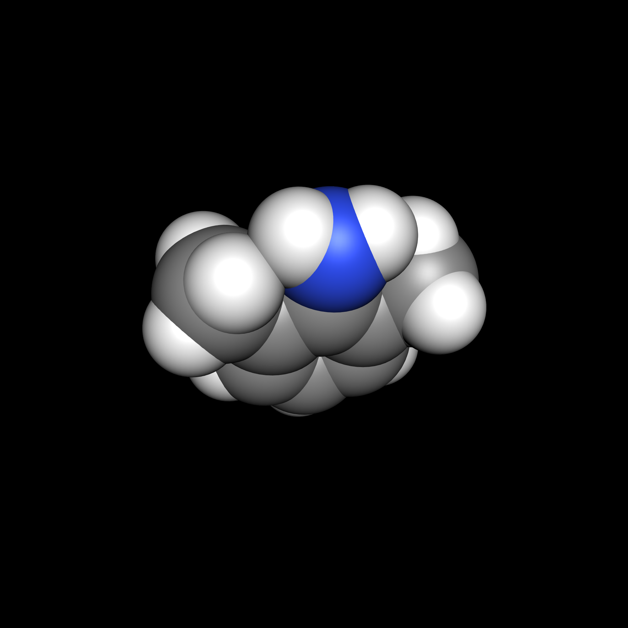 amino xylene space-filling picture