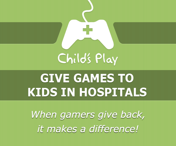 Give games to kids in hospital