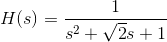 LP Transfer function