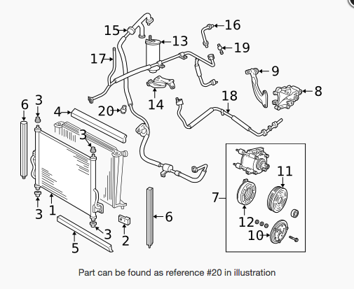 High side pressure switch. 