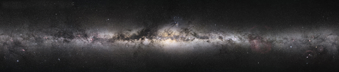 View from Earth of the centre of the galaxy in Sagittarius