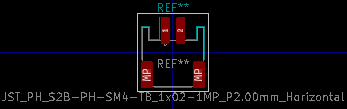 2-pin JST PH footprint.