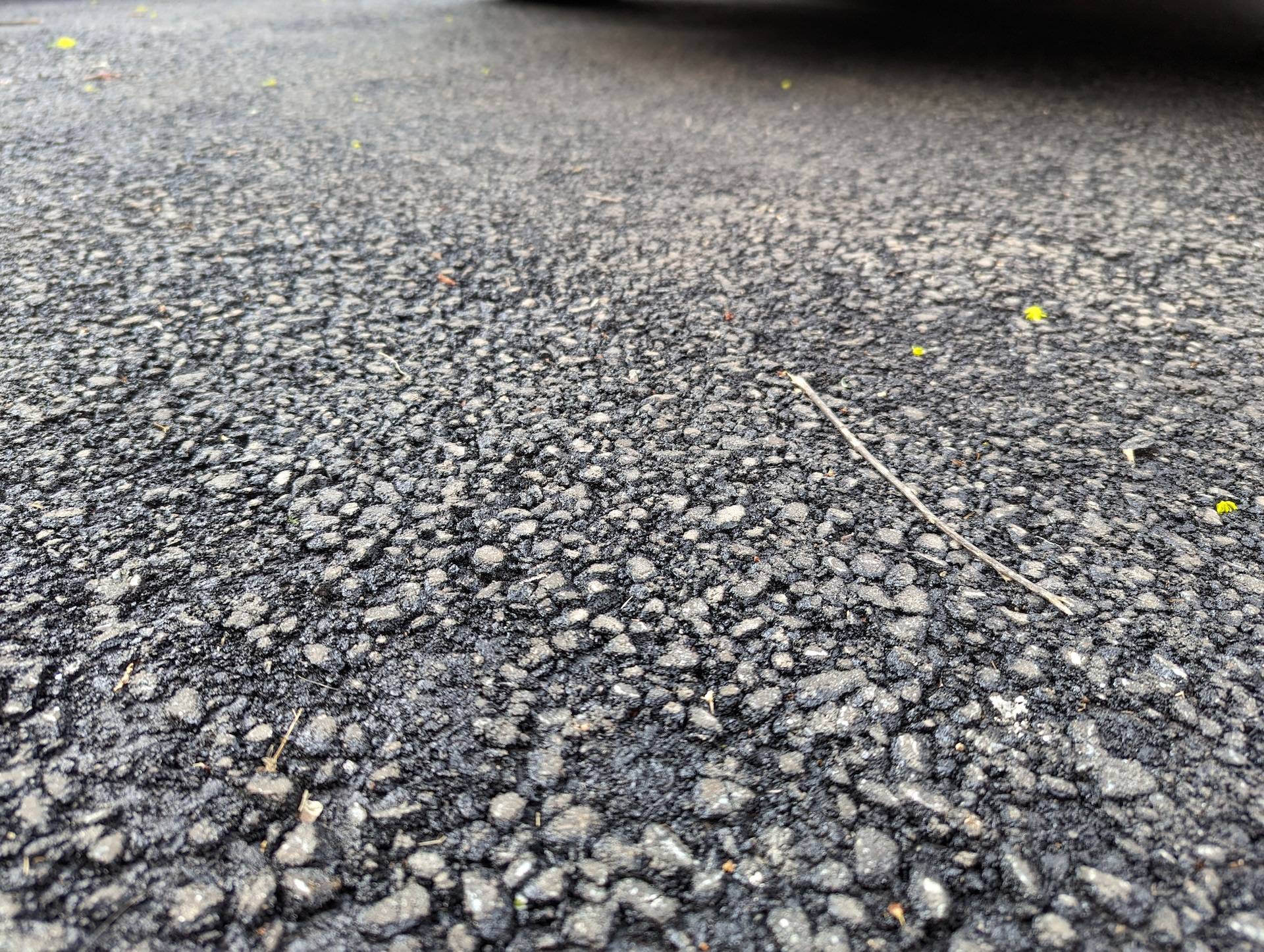 New asphalt close up