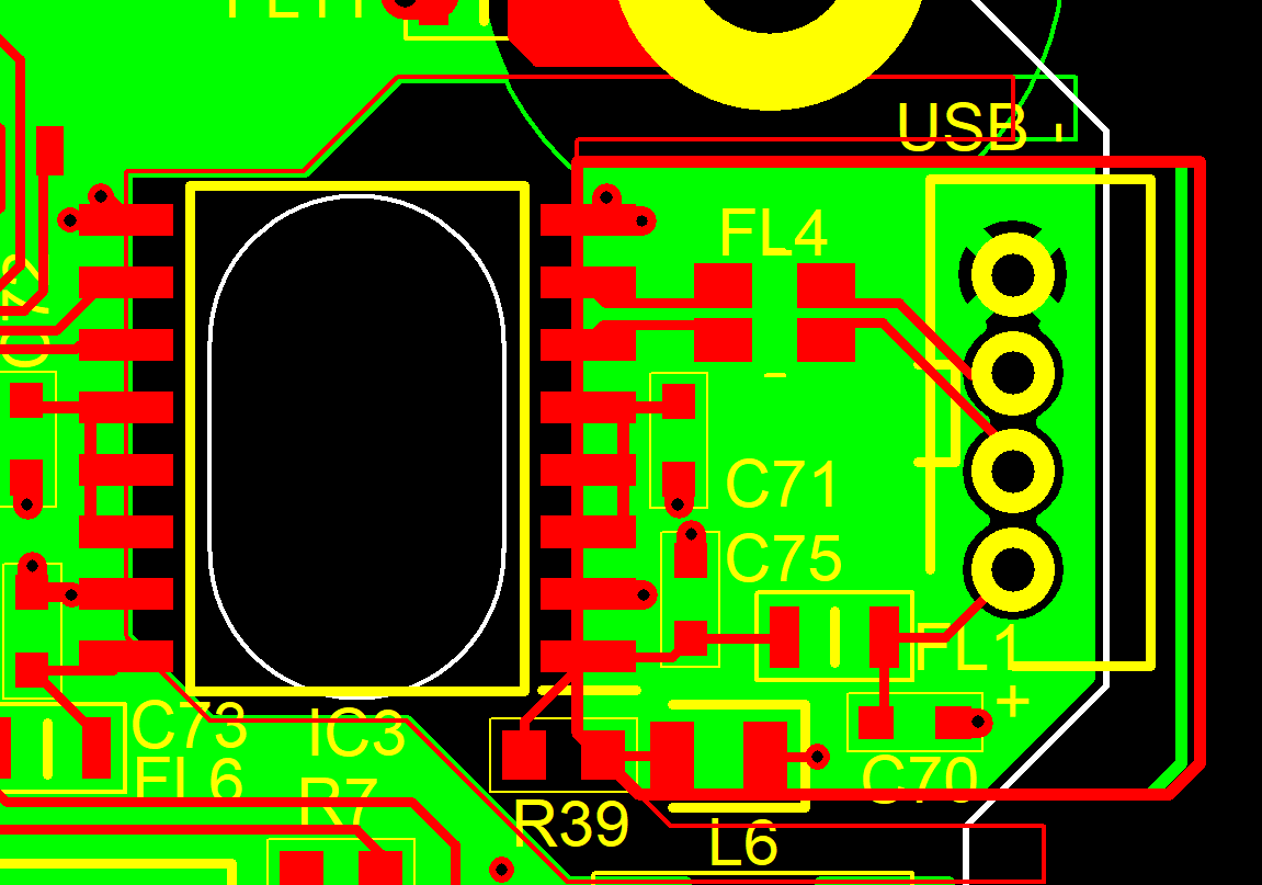 USB common mode chock 