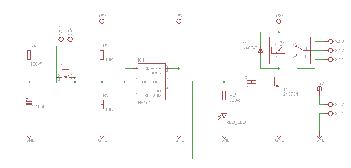 Push-button relay control