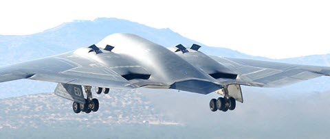 Engine exhausts of the B-2