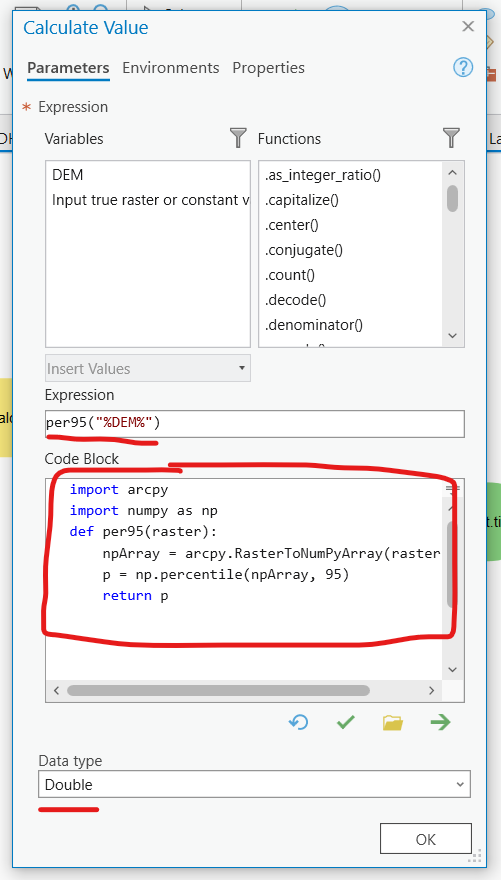 Calculate Value tool