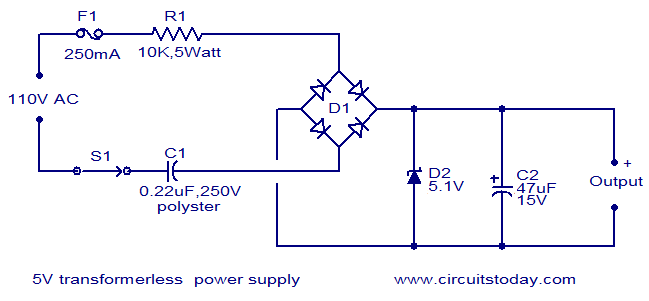 Non-isolated DC supply schematic