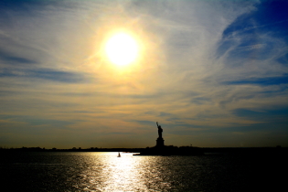 Silhouette of Madam Liberty