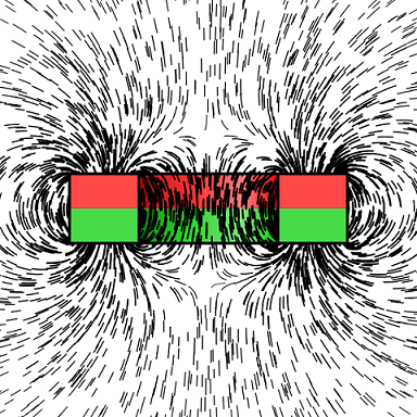 Simulated iron filings