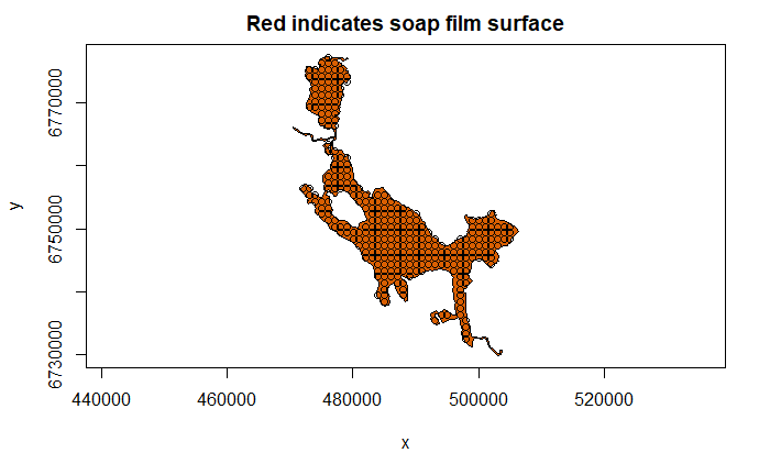 Soap film surface